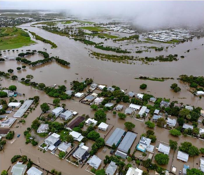 City under water due to storm